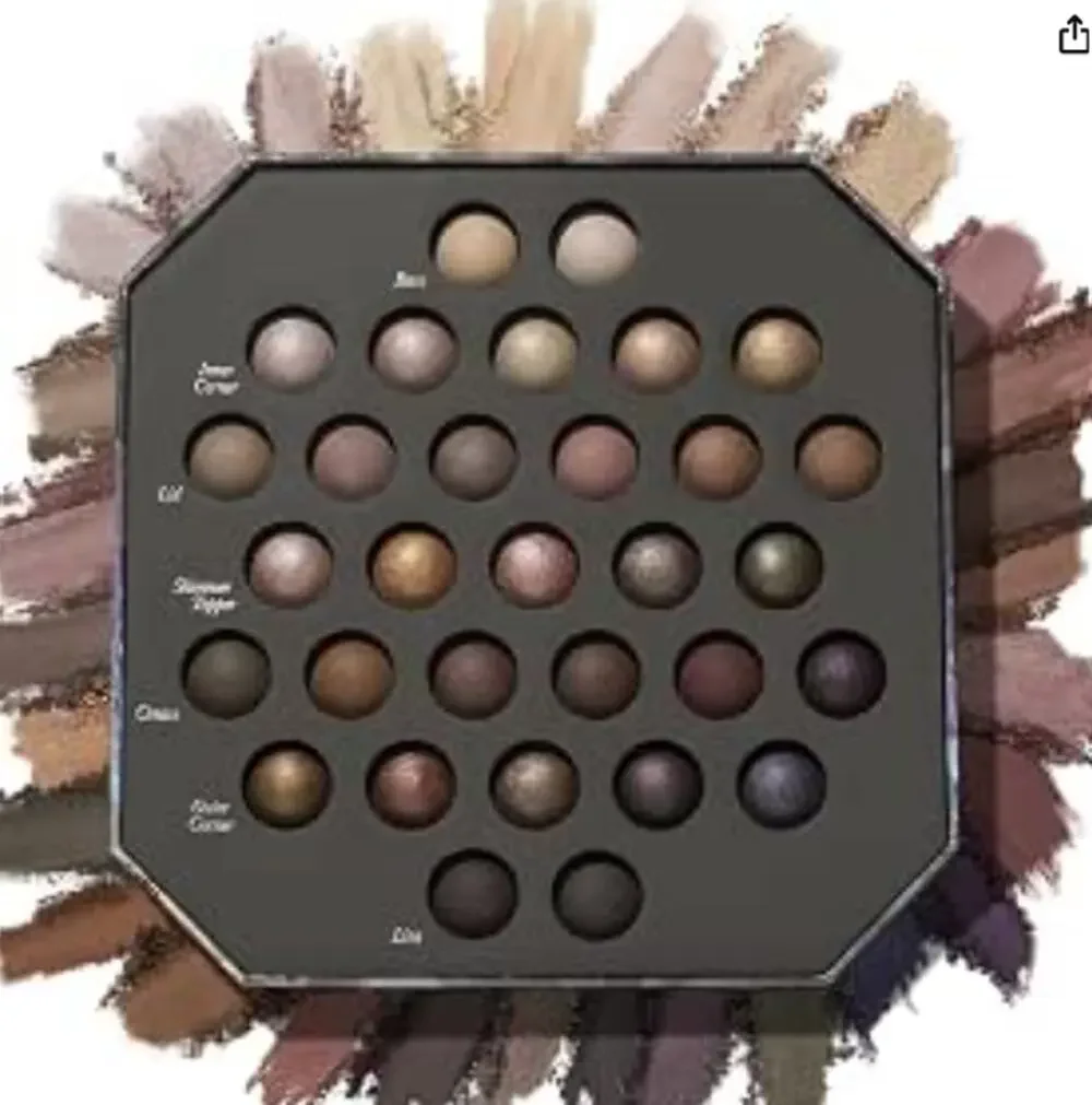 LAURA GELLER Hidden Gems Baked Eyeshadow Palette Shimmer Pigmented Crease-Proof